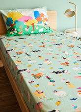 Jogo de Cama Infantil Duo - Bichinhos da Fazenda